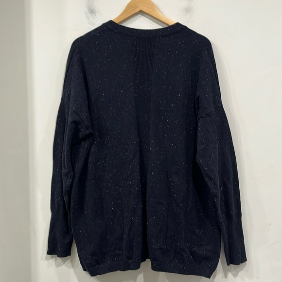 C & C California Merino Wool Alpaca Blend Open Cardigan in Navy Blue XL - Picture 6 of 9
